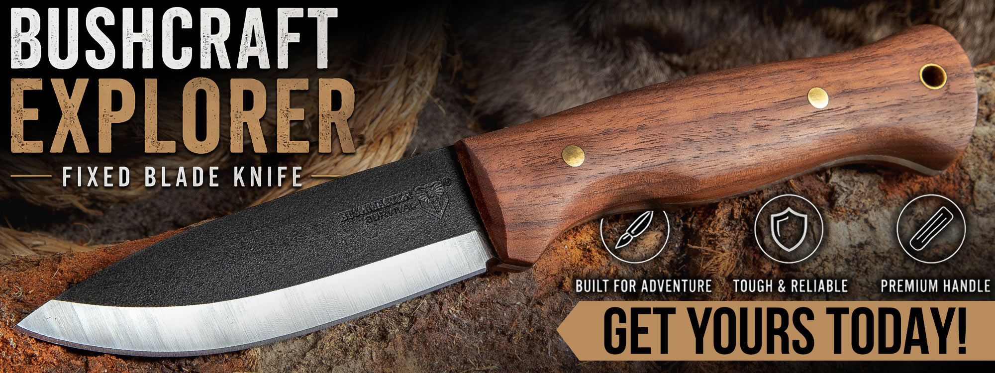 Bushmaster Bushcraft Explorer Fixed Blade Knife
