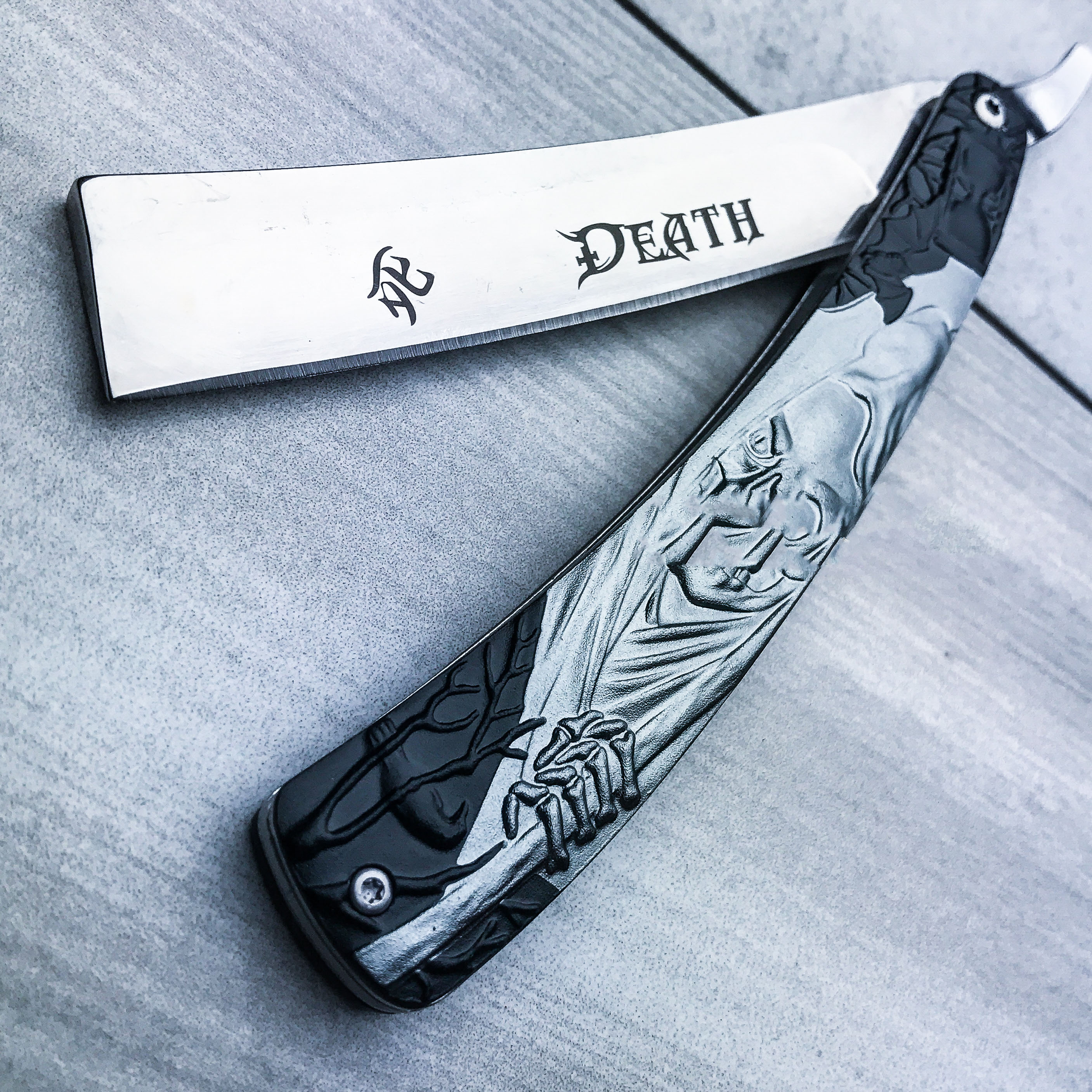 Grim Reaper Razor Blade Knife | BUDK.com - Knives & Swords At The ...