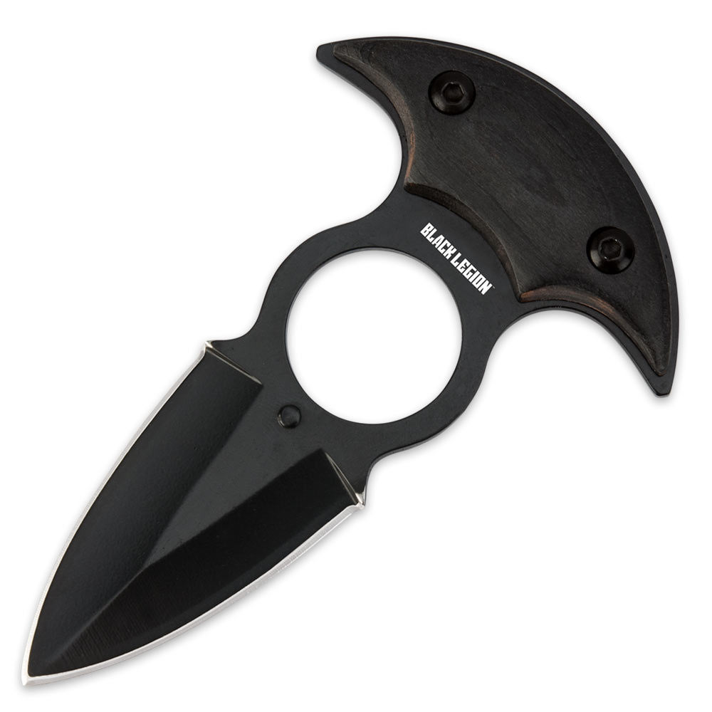 Black Legion Tactical Push Dagger With Neck Sheath | BUDK.com - Knives ...