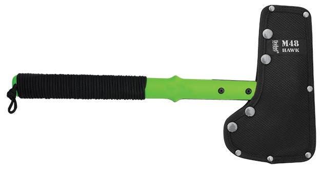 M48 Apocalypse Tactical Tomahawk Toxic Green & Sheath