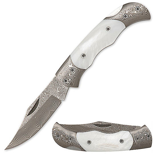 Damascus Folding Knife