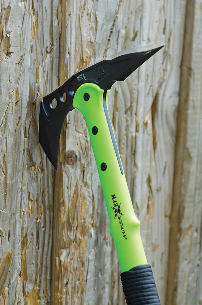 M48 Apocalypse Tactical Tomahawk Toxic Green & Sheath