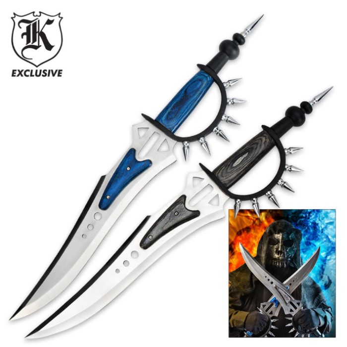 Steampunk Spiked Fantasy Sword Two Piece Combo Set | BUDK.com - Knives ...