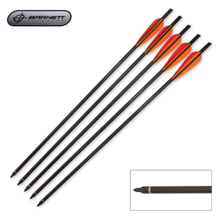 Crossbows 20 Inch Headhunter Arrows 5 Count Kennesaw Cutlery