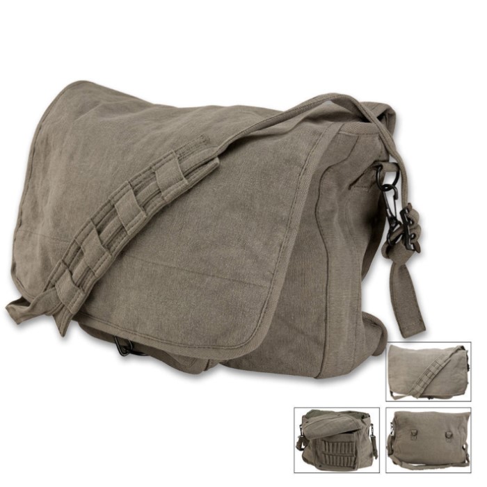 Classic Paratrooper Shoulder Bag | BUDK.com - Knives & Swords At The ...