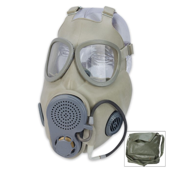 Czech M10M Gas Mask With Filter & Drinking Tube | CHKadels.com ...