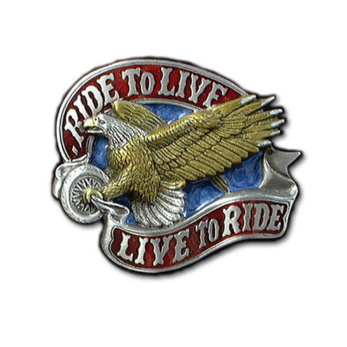 Ride To Live Belt Buckle Budk Com Knives Swords At The