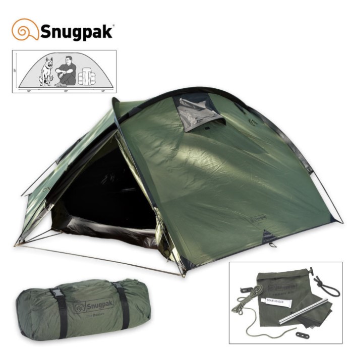 Snugpak The Bunker Tent OD Survival & Camping Gear