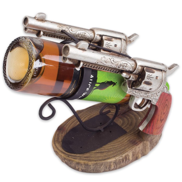 Double Gun Wine Bottle Holder Kennesaw Cutlery