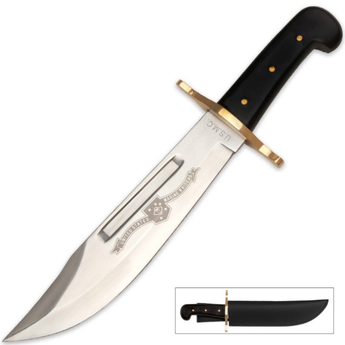 V44 Marine Raider Bowie Knife & Sheath Kennesaw Cutlery