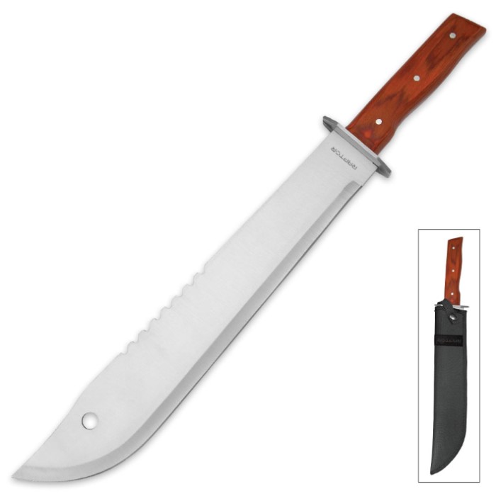 Raptor Machete with Nylon Belt Sheath Knives & Swords At