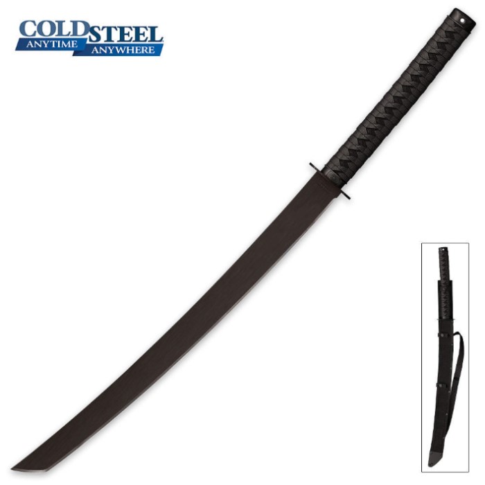 Cold Steel Tactical Katana Machete With Sheath Kennesaw Cutlery