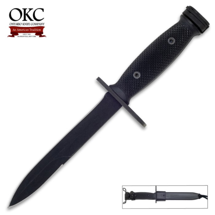 Ontario M7 Bayonet Knife w/ Scabbard - M4 M16 AR15 | True Swords