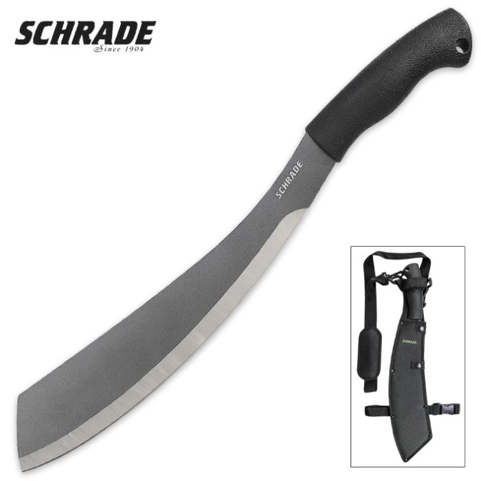 Schrade Parang Machete with Heavy Duty Polyester Sheath - Full Tang ...