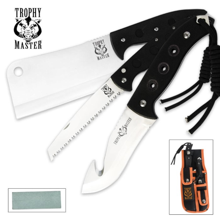 Trophy Master Big Game Cleaning Knife Set Kennesaw Cutlery