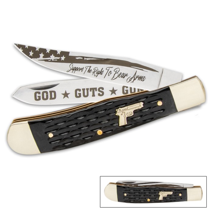 Christian Pocket Knife Salvation Bible Verse Trapper