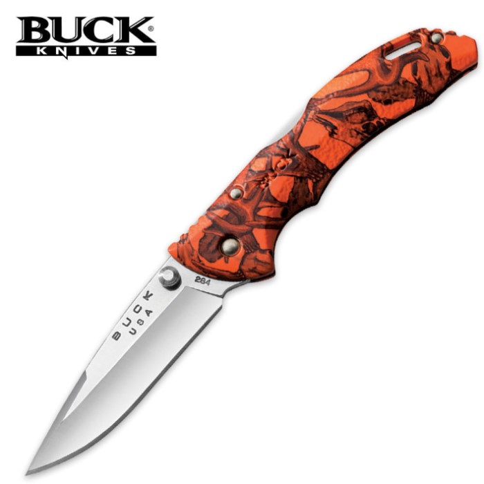 Buck Bantam Orange Camo Pocket Knife | Kennesaw Cutlery