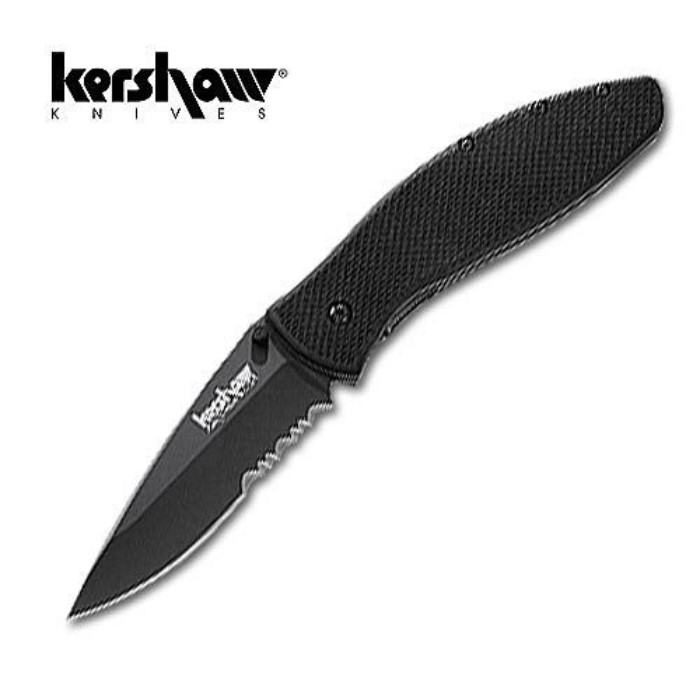 Kershaw Avalanche Serrated Folding Knife Kennesaw Cutlery