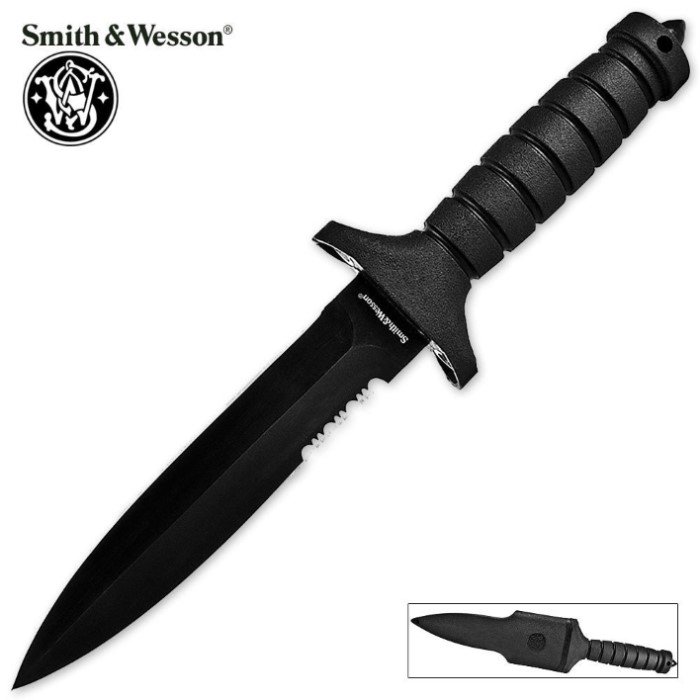 S&W Crushing Combat Knife w/ Double Edge | True Swords