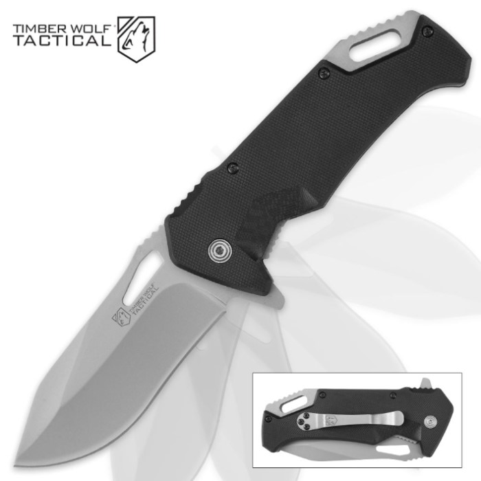 Timber Wolf Tactical Fat Belly Pocket Knife | BUDK.com - Knives ...