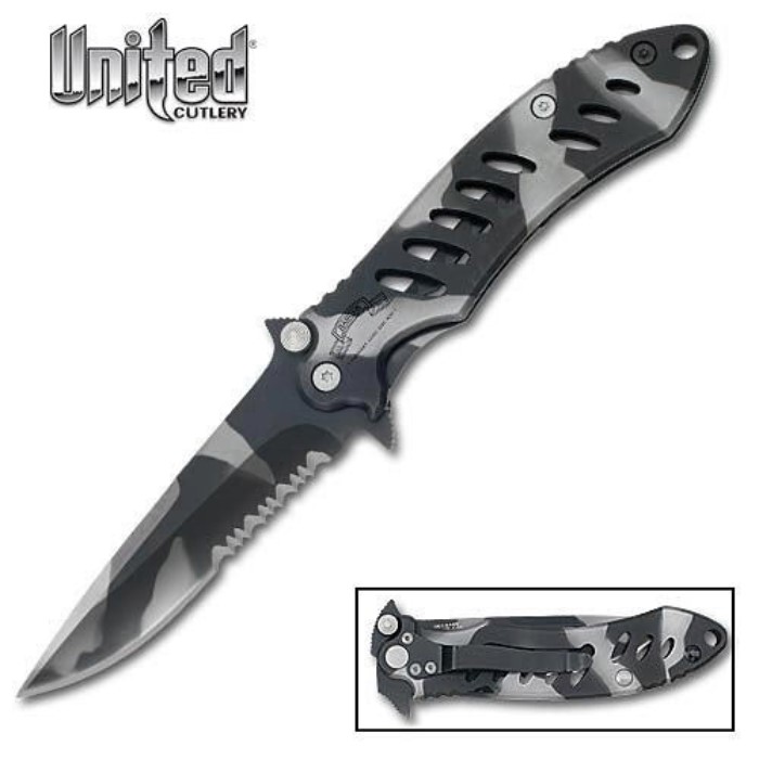 Army Ranger Black Folding Knife - Free Shipping!