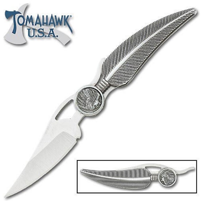 Tomahawk Indian Head Folding Knife Kennesaw Cutlery