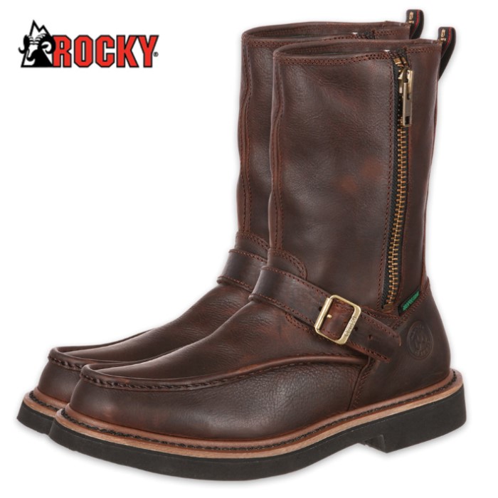 Side Zip Wellington Waterproof Work Boot Knives