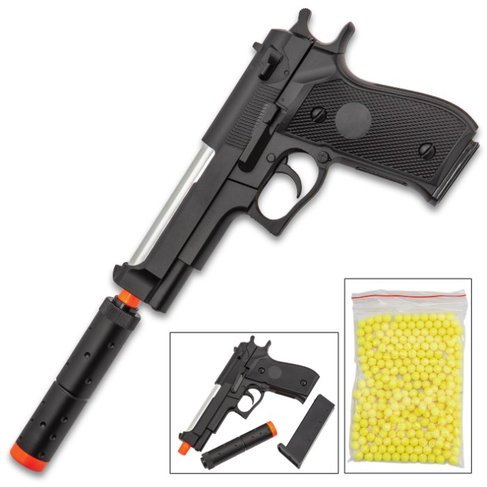 M22 Spring Air Pistol With Silencer Free Shipping!