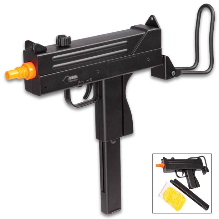Double Eagle Spring Airsoft Uzi With Foldable Stock ABS Polymer