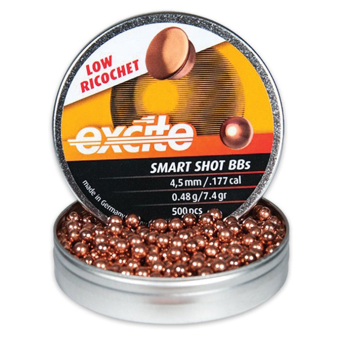 Smart Shot .177 Caliber Copper Plated Lead BBs Free Shipping!