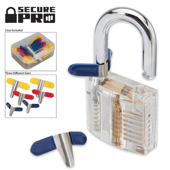 Secure Pro Padlock Shims Assorted Sizes Knives & Swords