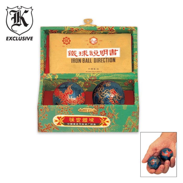 Chinese Meditation Balls Dragon True Swords