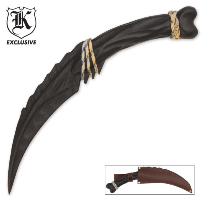 Obsidian & Bone Knife Knives & Swords At The Lowest Prices!