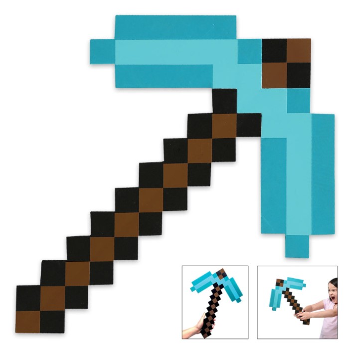 Minecraft Diamond Foam Pickaxe | BUDK.com - Knives & Swords At The ...