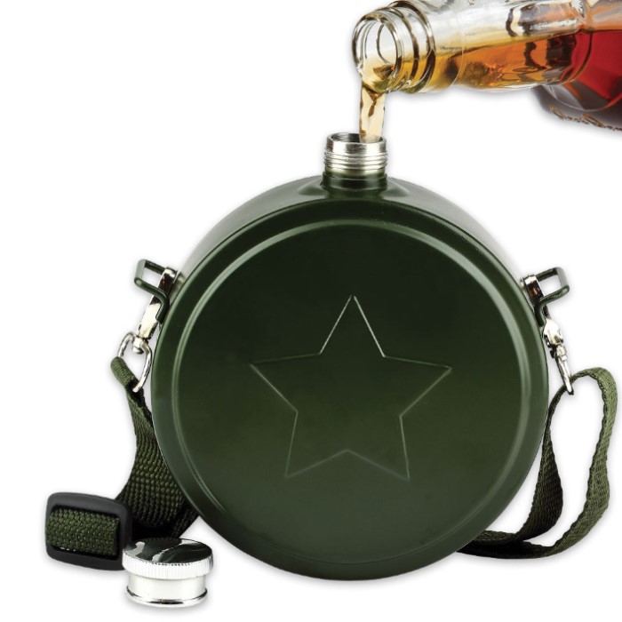 Army Canteen Flask Survival & Camping Gear