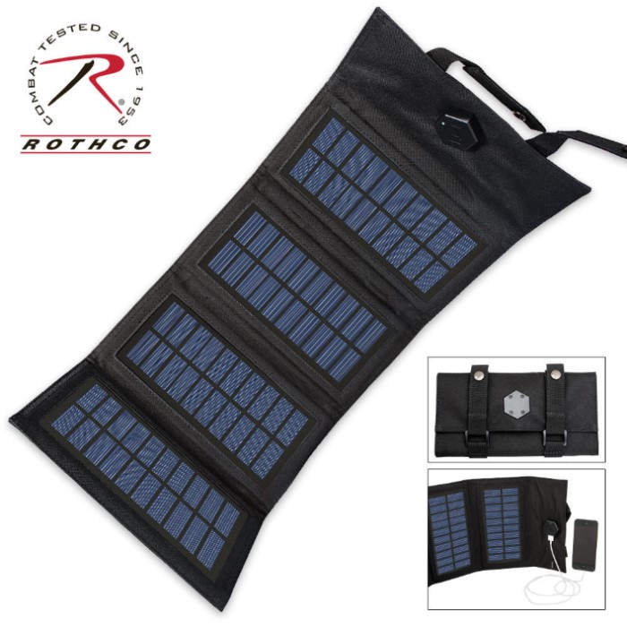Rothco Molle Compatible Foldup Solar Charger Knives & Swords At The Lowest Prices!