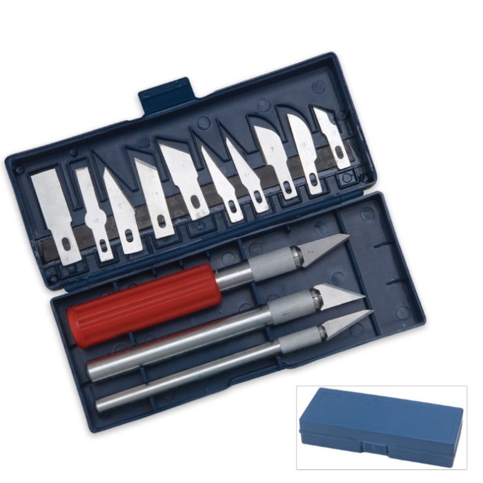 Deluxe 16Piece Hobby Knife Set Knives & Swords At The