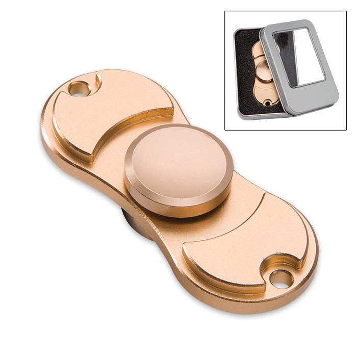 Gold Metal Fidget Mini Spinner