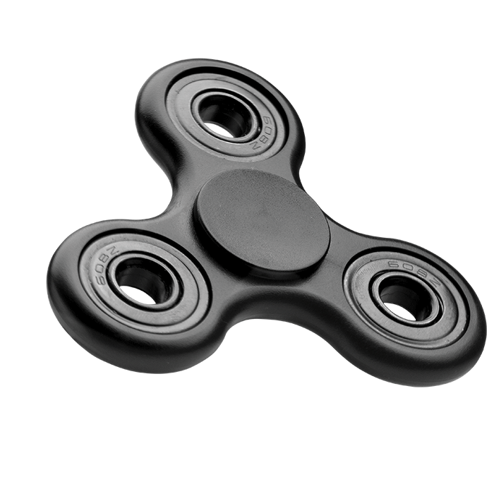 Black Fidget Tri-Spinner