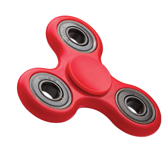 Red Fidget Tri-Spinner