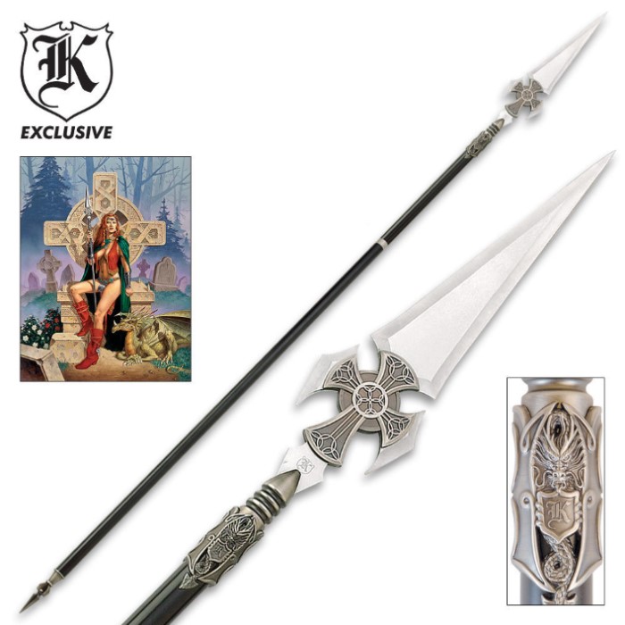 Savage Celtic Cross Spear True Swords