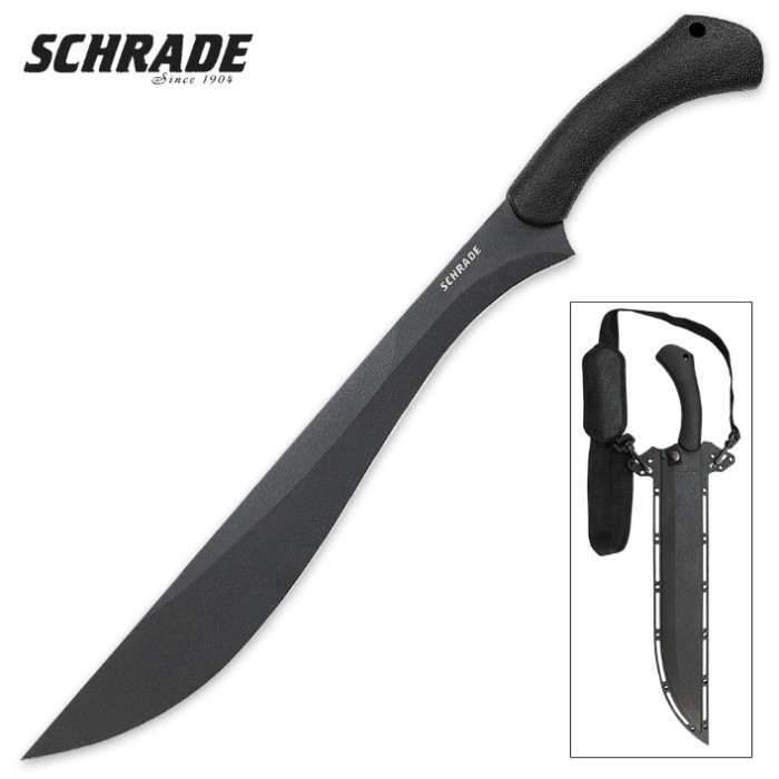 Schrade Priscilla Makhaira Brush Sword with Molded Shoulder Sheath ...