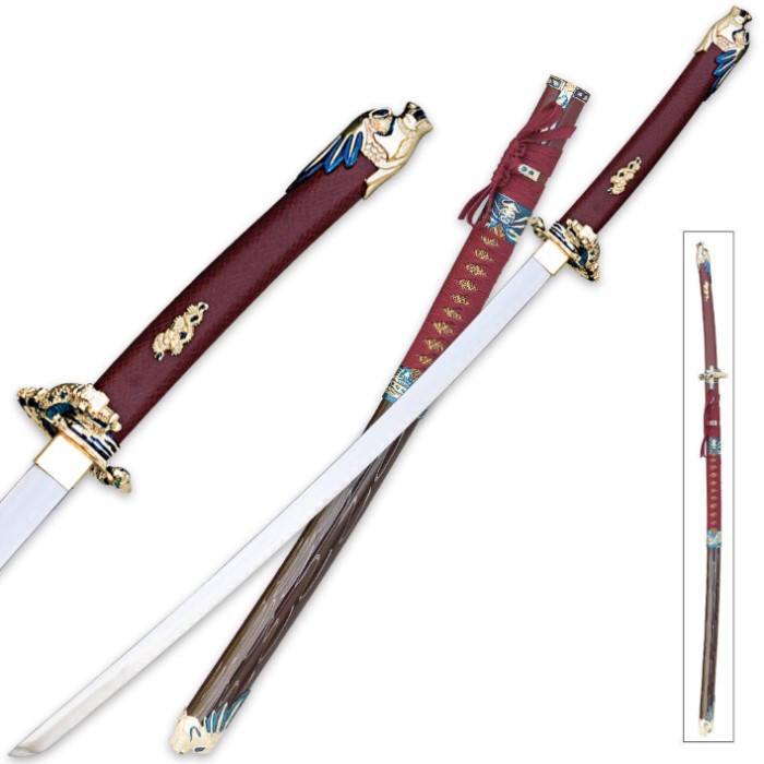 Oda Nobunaga Red Katana Sword