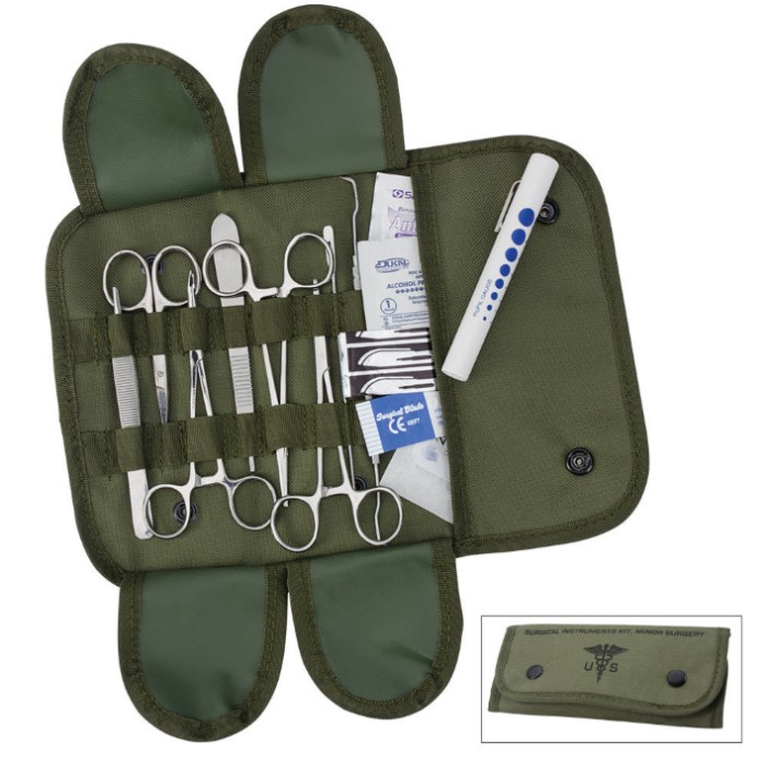 Field Surgical Set w/ Nylon Case True Swords