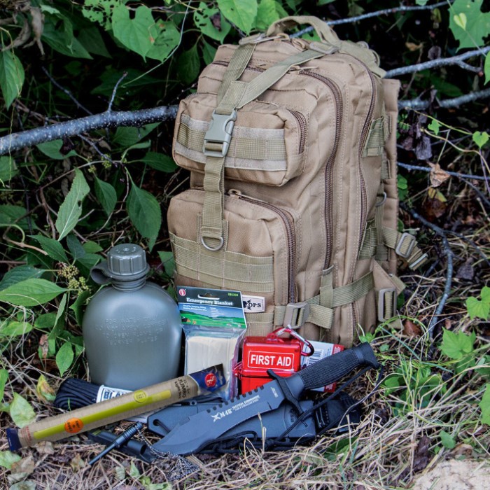 Quick Escape Ultra Light Bug Out Bag With Supplies Survival & Camping Gear