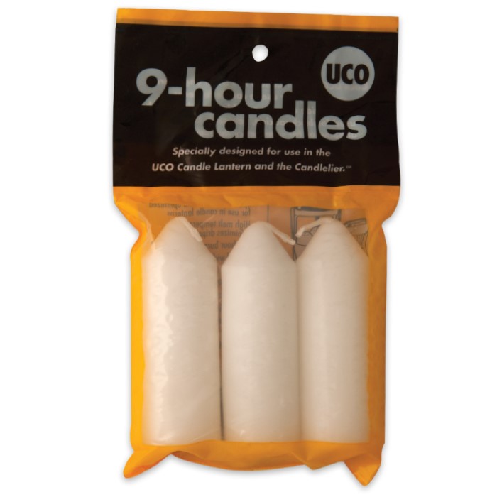UCO Nine Hour Candles 3Pack Knives & Swords At The