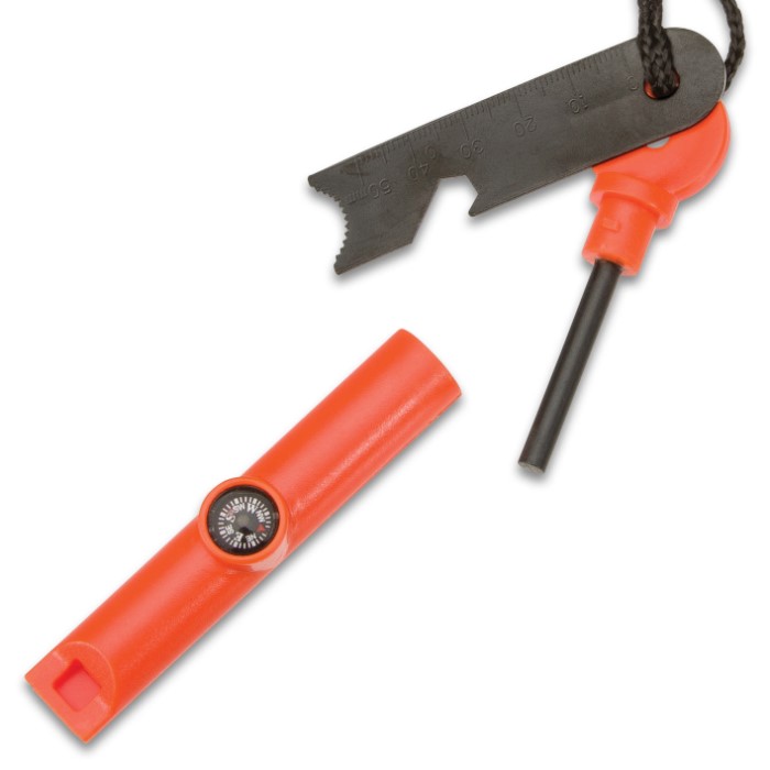 Trailblazer Multifunctional Fire Starter   Flint And Striker Tool 