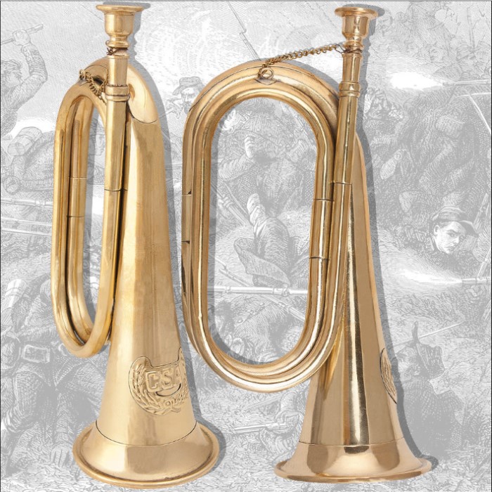 Civil War Confederate Bugle Replica Survival & Camping Gear