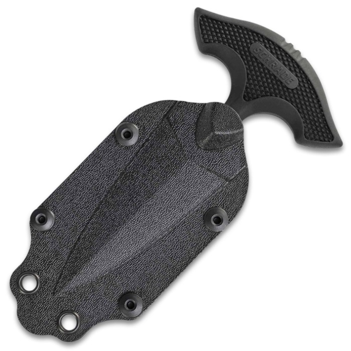Schrade Push Dagger With Nylon Fiber Sheath High Carbon Steel Blade, FullTang, TPE Handle