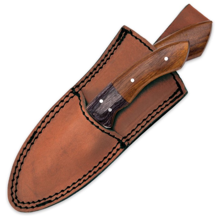 Timber Wolf Twin Buttes 2Piece Fixed Blade Hunting Knife Set with